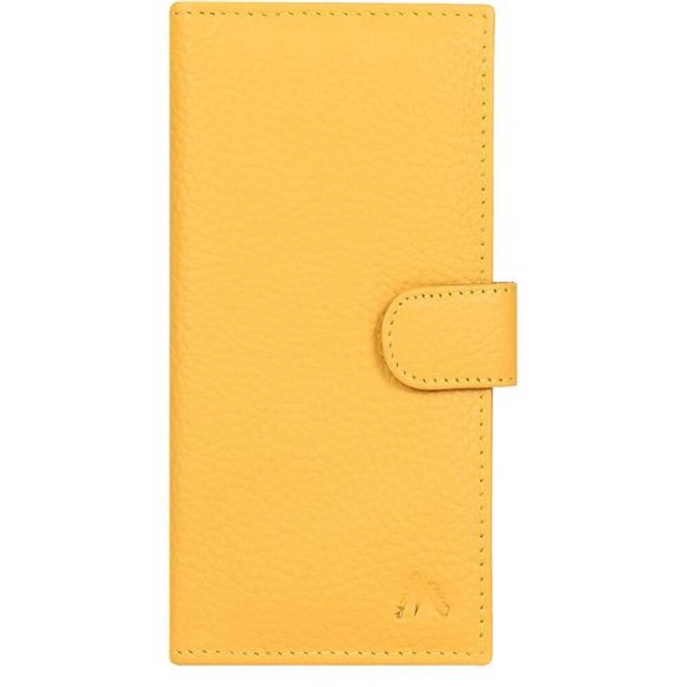 Handmade RFID Leather Checkbook Covers for Men and Women with 6 Credit Card & 1